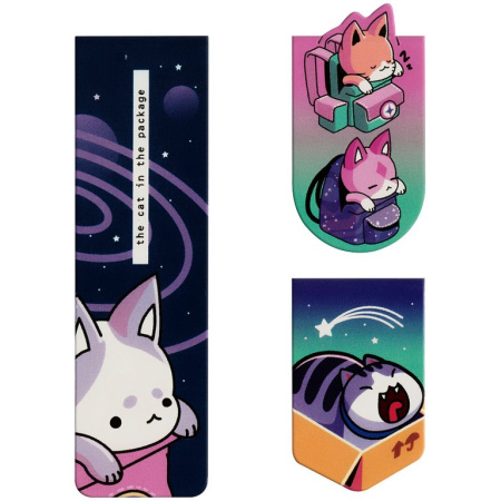 Закладка магнитная 3 шт/уп "Catbox" MESHU