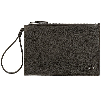 Сумка женская-конверт  D.Morelli , нат. кожа, черная