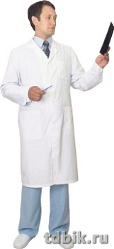 Спецодежда Халат мужской "Классик" р-р 56-58/170-176, цвет белый