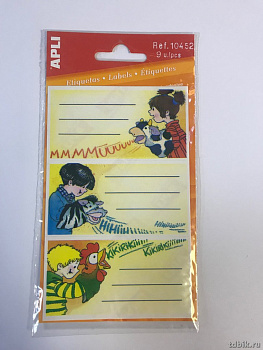 Наклейка для подписи тетрадей серия "Снова в школу" 3 л/уп. Apli