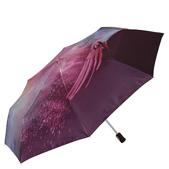Зонт женский суперавтомат Fabretti, облегченный, 3 сложения, сатин