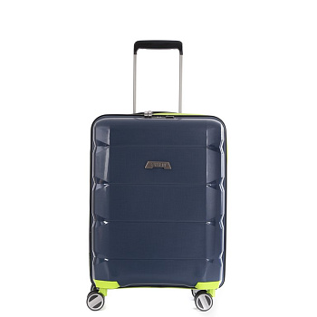 Чемодан 4-х колесный FABRETTI 100% полипропилен, 56*39*20 см, синий
