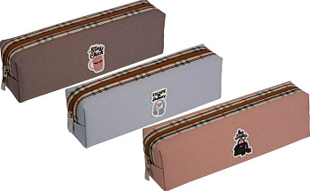 Пенал  для девочки deVENTE "Chic Style" 21x6x5 см, ткань twill (ассорти)