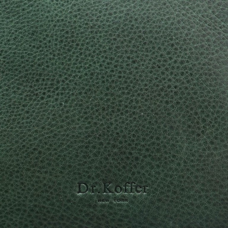 Сумка женская Dr.Koffer 18х16х7см см, нат.кожа зеленая