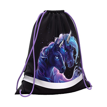 Сумка для обуви для девочки 44*36,5 см ErichKrause "Black Unicorn"