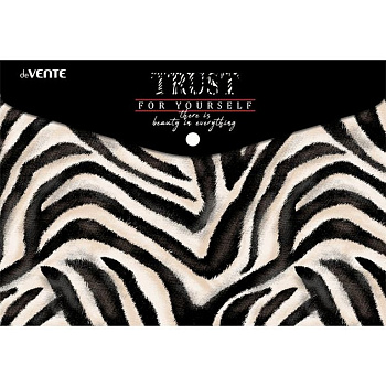 Папка-конверт на кнопке A4 пластик 0,15 мм DeVente Trust for Yourself