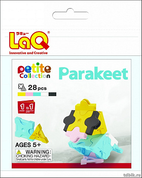 Конструктор пластиковый LAQ  28 дет. "Petite Collection Parakeet"  (3+)