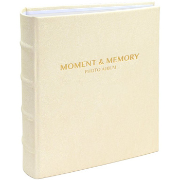 Фотоальбом 200 фото 10*15см deVENTE "Moment & Memory", иск. кожа, 50 л., бежевый