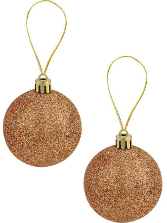 Набор шаров  цвет золото  60 мм 12 шт "Мечта" (ассорти)