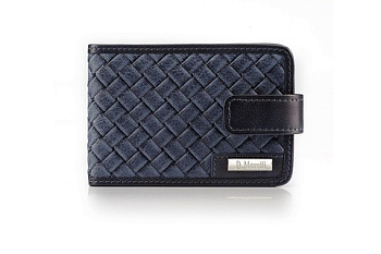 Визитница на 40 визиток D.Morelli "Денвер", с хлястиком, нат.кожа