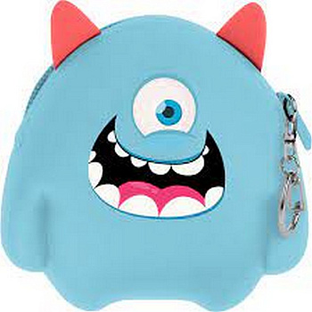 Кошелек детский Kite "Монстрик" силикон, голубой