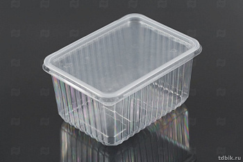 Контейнер прям. 2 л У-Б с крышкой