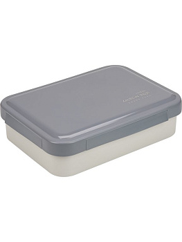 Ланч-бокс 1250 мл (с приборами, три отделения) серый