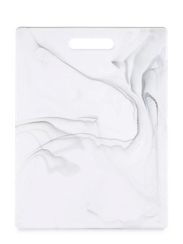Доска разделочная MARBLE White ATTRIBUTE 27,5*36,5 см, пластик