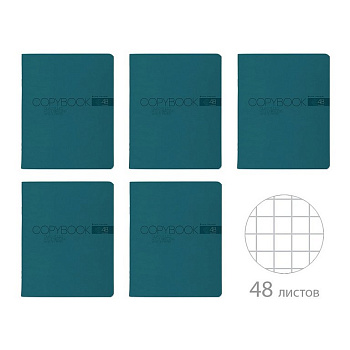 Тетрадь 48 лист кл. А5 на скрепке "MY COLOR" лазурь