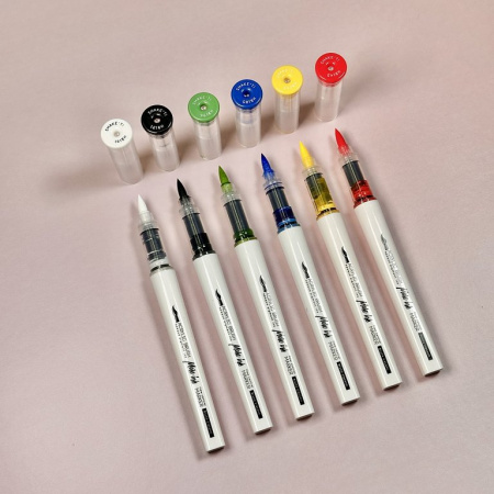 Набор маркеров-кистей акриловых 12 цв. Bruno Visconti  "LOVE ME"