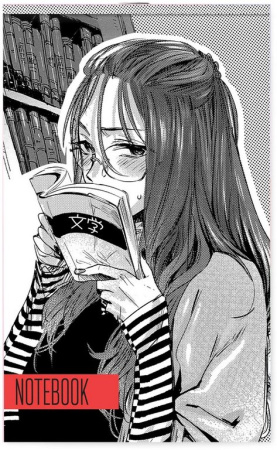 Блокнот А6  30л., 105*148 мм, на скрепке Lamark "Manga" клетка