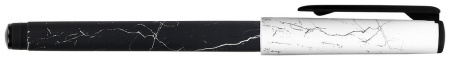 Ручка шариковая с рис. масляная LOREX "B&W MARBLE Double Soft" синяя 0,7мм (линия 0,35мм) игольч.