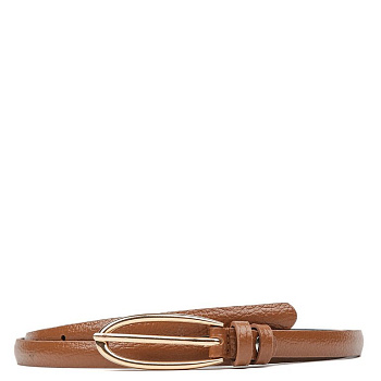 Ремень FABRETTI женский, натуральная кожа, размер 120, св. коричневый