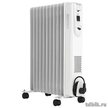 Обогреватель масляный Ballu 11 секций, 2200Вт, серый/белый