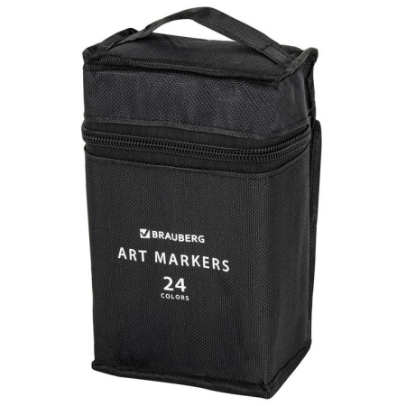 Маркер для скетчинга  24шт/уп BRAUBERG двусторонние в чехле