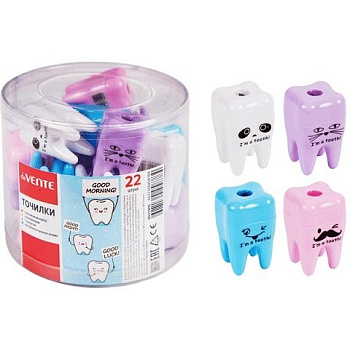 Точилка с контейнером deVENTE "Зубик" цв. ассорти