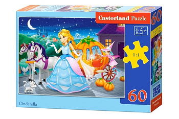 Пазлы MIDI  60 дет. "Золушка" Castor Land 5+