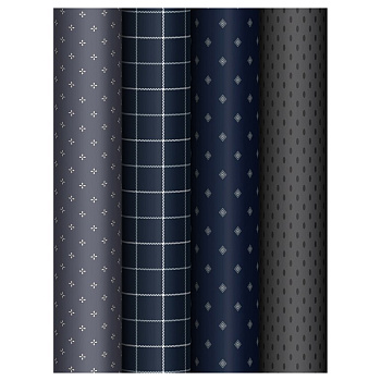 Бумага упаковочная 70*100см  в рулоне (ассорти) "Dark" MESHU