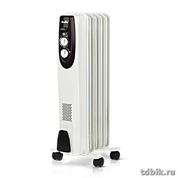 Обогреватель масляный Ballu 5 секций, 1000Вт, белый