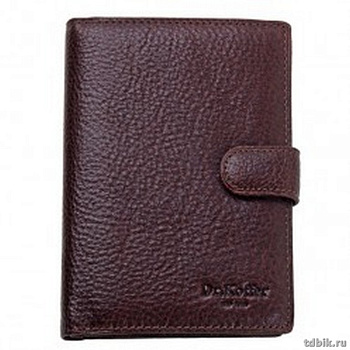 Портмоне Dr.Koffer 10*14см, нат. кожа, коричневый