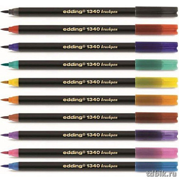 Ручка-кисточка Edding, цв. черный