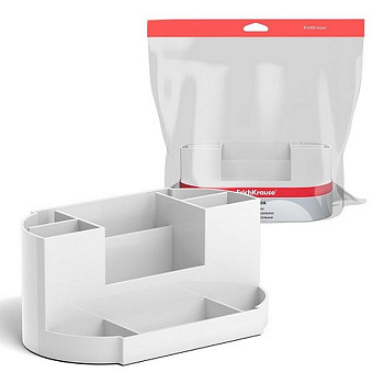 Подставка наст д/канц. принадлеж. Erich Krause "Victoria" 9 отд. белая