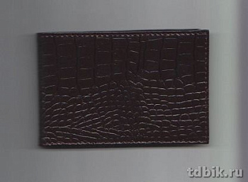 Обложка для паспорта Faetano "Геккон" нат. кожа, цвет бордо