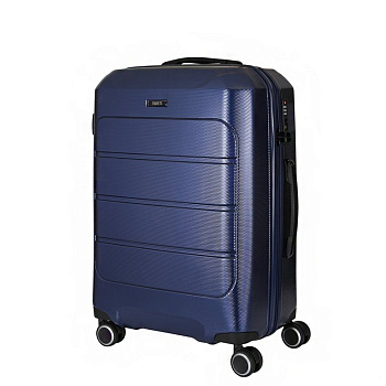 Чемодан 4-х колесный FABRETTI 100% поликарбонат, 66*43*27 см, синий