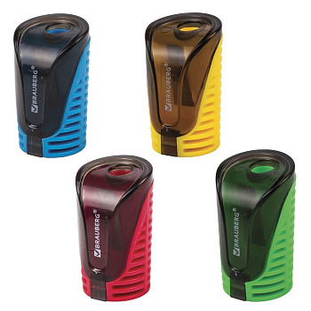 Точилка с контейнером BRAUBERG "CELL"