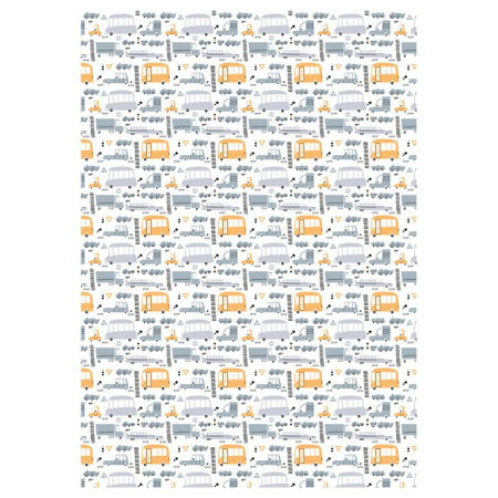 Бумага упаковочная 70*100см  в рулоне (ассорти) "Сhildish" MESHU