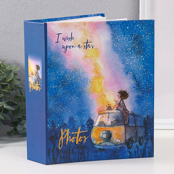 Фотоальбом 100 фото 10*15см "cosmo sketch. Млечный путь" 16,5*13*5 см