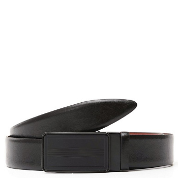 Ремень FABRETTI мужской, натуральная кожа, размер 120, черный