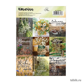 Наклейки 11 х 16 см "Радуйся жизни" ART UZOR