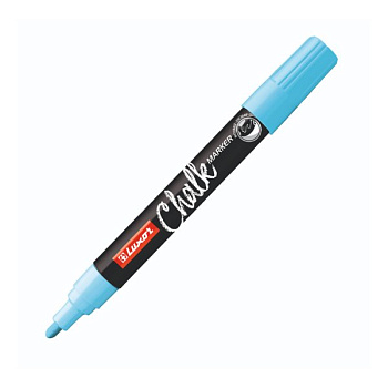 Маркер меловой синий 5мм Luxor "Chalk Marker" (на водной основе)
