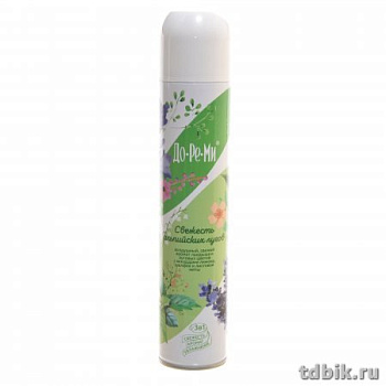 Освежитель воздуха До Ре Ми аква + свежесть альпийских лугов, 350 мл.