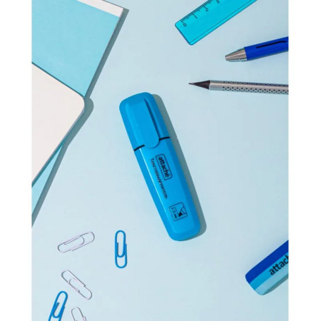 Текст-маркер Attache голубой, 1-5мм