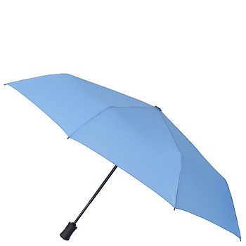 Зонт женский автомат Fabretti, 3 сложения, эпонж, голубой