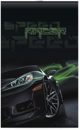 Блокнот А6  30л., 102*162 мм, на скрепке Lamark "Speed Racer"