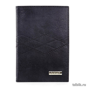 Обложка для паспорта D.Morelli "Бонд" с отделениями для карт, нат. кожа