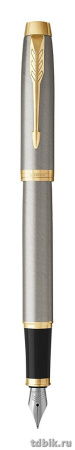 Ручка перьевая Parker IM Brashed Metal GT
