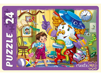 Пазлы MAXI  24 дет. "Мойдодыр" Рыжий кот