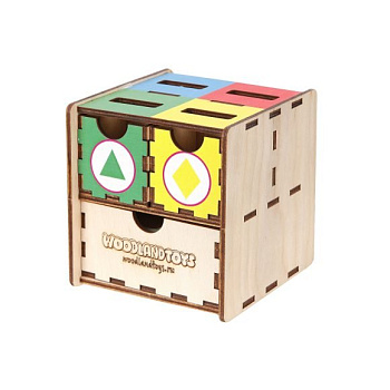 Игра обучающая  Цвета и формы "Фигуры, цвет" (дерево) WOODLENDTOYS