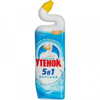 Средство для сантехники Утенок 900 мл. "Морской" 5в1