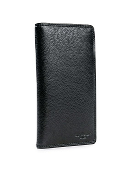 Портмоне Dr.Koffer 10*19 см нат. кожа, черный